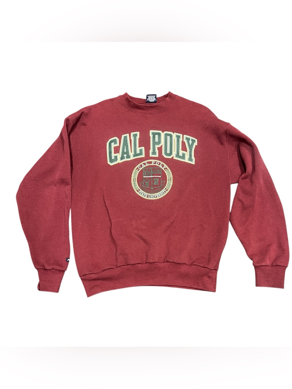 EUC 90’s Vintage Jan sport Burgundy Cal Poly Sweatshirt – Men’s XL